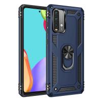 Newface Xiaomi Redmi 9T Kılıf Sofya Yüzüklü Silikon Kapak - Lacivert