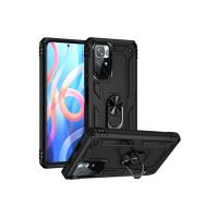 Newface Xiaomi Redmi Note 11T Kılıf Sofya Yüzüklü Silikon Kapak - Siyah