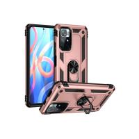 Newface Xiaomi Redmi Note 11T Kılıf Sofya Yüzüklü Silikon Kapak - Rose