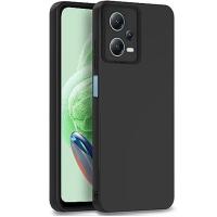 Newface Xiaomi Redmi Note 12 Pro 5G Kılıf Nano içi Kadife Silikon - Siyah