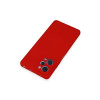 Newface Xiaomi Redmi Note 12 Pro 5G Kılıf Nano içi Kadife Silikon - Kırmızı
