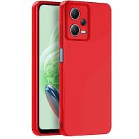 Newface Xiaomi Redmi Note 12 Pro 5G Kılıf Nano içi Kadife Silikon - Kırmızı