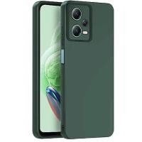 Newface Xiaomi Redmi Note 12 Pro 5G Kılıf Nano içi Kadife Silikon - Koyu Yeşil