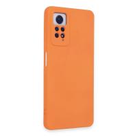 Newface Xiaomi Redmi Note 12 Pro 4G Kılıf Nano içi Kadife Silikon - Turuncu