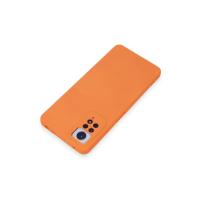 Newface Xiaomi Redmi Note 12 Pro 4G Kılıf Nano içi Kadife Silikon - Turuncu