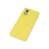 Newface Xiaomi Redmi Note 12 Pro 4G Kılıf Nano içi Kadife Silikon - Sarı