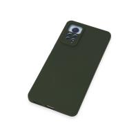 Newface Xiaomi Redmi Note 12 Pro 4G Kılıf Nano içi Kadife Silikon - Koyu Yeşil