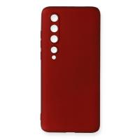 Newface Xiaomi Mi 10 Kılıf First Silikon - Bordo