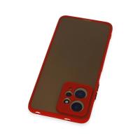 Newface Xiaomi Redmi Note 12 4G Kılıf Montreal Silikon Kapak - Kırmızı