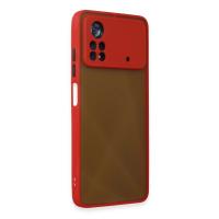 Newface Xiaomi Poco X4 Pro 5G Kılıf Montreal Silikon Kapak - Kırmızı