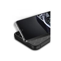 Newface Xiaomi Poco X5 5G Kılıf Auto Focus Karbon Kapak - Siyah