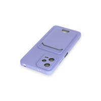 Newface Xiaomi Poco X5 5G Kılıf Kelvin Kartvizitli Silikon - Lila