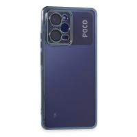 Newface Xiaomi Poco X5 Pro 5G Kılıf Razer Lensli Silikon - Açık Mavi