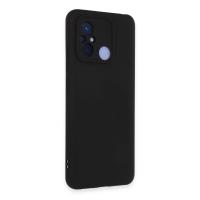 Newface Xiaomi Redmi 12C Kılıf Nano içi Kadife Silikon - Siyah