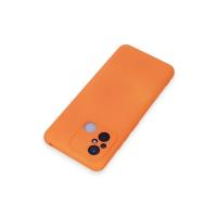Newface Xiaomi Redmi 12C Kılıf Nano içi Kadife Silikon - Turuncu