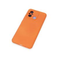 Newface Xiaomi Redmi 12C Kılıf Nano içi Kadife Silikon - Turuncu
