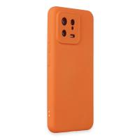 Newface Xiaomi Mi 13 Kılıf Nano içi Kadife Silikon - Turuncu
