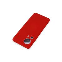 Newface Xiaomi Mi 13 Lite Kılıf Nano içi Kadife Silikon - Kırmızı