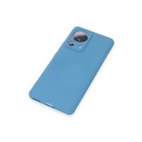 Newface Xiaomi Mi 13 Lite Kılıf Nano içi Kadife Silikon - Mavi
