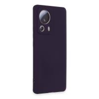 Newface Xiaomi Mi 13 Lite Kılıf Nano içi Kadife Silikon - Mor