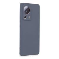 Newface Xiaomi Mi 13 Lite Kılıf Nano içi Kadife Silikon - Gri