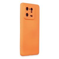 Newface Xiaomi Mi 13 Pro Kılıf Nano içi Kadife Silikon - Turuncu