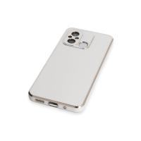 Newface Xiaomi Redmi 12C Kılıf Volet Silikon - Beyaz