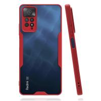 Newface Xiaomi Redmi Note 11 Pro Kılıf Platin Silikon - Kırmızı