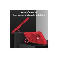 Newface Xiaomi Redmi 12C Kılıf Zuma Kartvizitli Yüzüklü Silikon - Lacivert