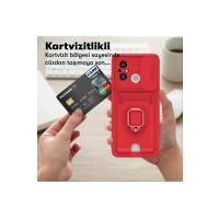 Newface Xiaomi Redmi 12C Kılıf Zuma Kartvizitli Yüzüklü Silikon - Pembe