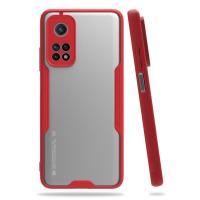 Newface Xiaomi Mi 10T Pro Kılıf Platin Silikon - Kırmızı