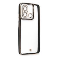 Newface Xiaomi Redmi 12C Kılıf Liva Lens Silikon - Siyah