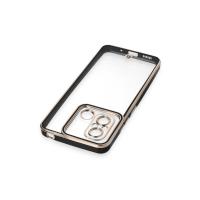 Newface Xiaomi Redmi 12C Kılıf Liva Lens Silikon - Siyah