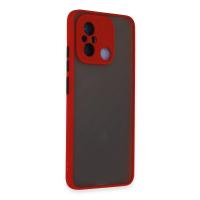 Newface Xiaomi Redmi 12C Kılıf Montreal Silikon Kapak - Kırmızı