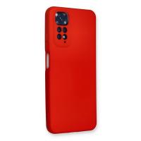 Newface Xiaomi Redmi Note 11 Kılıf Nano içi Kadife Silikon - Kırmızı