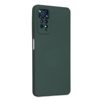 Newface Xiaomi Redmi Note 11 Pro Kılıf Nano içi Kadife Silikon - Koyu Yeşil