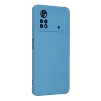 Newface Xiaomi Poco X4 Pro 5G Kılıf Nano içi Kadife Silikon - Mavi