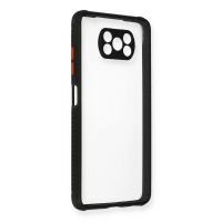 Newface Xiaomi Pocophone X3 Kılıf Miami Şeffaf Silikon - Siyah