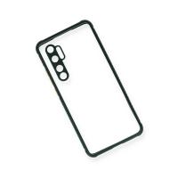Newface Xiaomi Mi Note 10 Lite Kılıf Miami Şeffaf Silikon - Koyu Yeşil