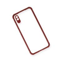 Newface Xiaomi Redmi 9A Kılıf Miami Şeffaf Silikon - Fuşya