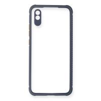 Newface Xiaomi Redmi 9A Kılıf Miami Şeffaf Silikon - Gri