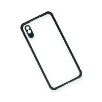 Newface Xiaomi Redmi 9A Kılıf Miami Şeffaf Silikon - Koyu Yeşil