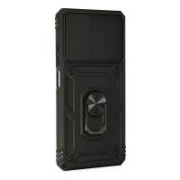 Newface Xiaomi Redmi Note 11 Pro Kılıf Pars Lens Yüzüklü Silikon - Siyah