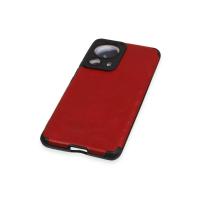 Newface Xiaomi Mi 13 Lite Kılıf Loop Deri Silikon - Kırmızı