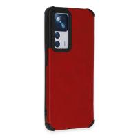 Newface Xiaomi Mi 12T Kılıf Loop Deri Silikon - Kırmızı
