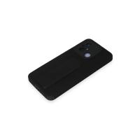 Newface Xiaomi Redmi 12C Kılıf Mega Standlı Silikon - Siyah