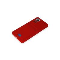 Newface Xiaomi Redmi Note 11 Pro Kılıf Kelvin Kartvizitli Silikon - Kırmızı