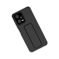 Newface Xiaomi Poco X5 5G Kılıf Mega Standlı Silikon - Siyah