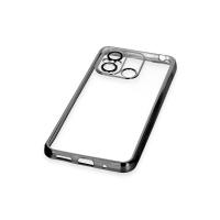 Newface Xiaomi Redmi 12C Kılıf Razer Lensli Silikon - Siyah