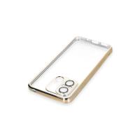 Newface Xiaomi Redmi 12C Kılıf Razer Lensli Silikon - Gold